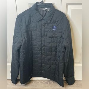 Eddie Bauer 100% polyester padded outdoor jacket/ button up.
